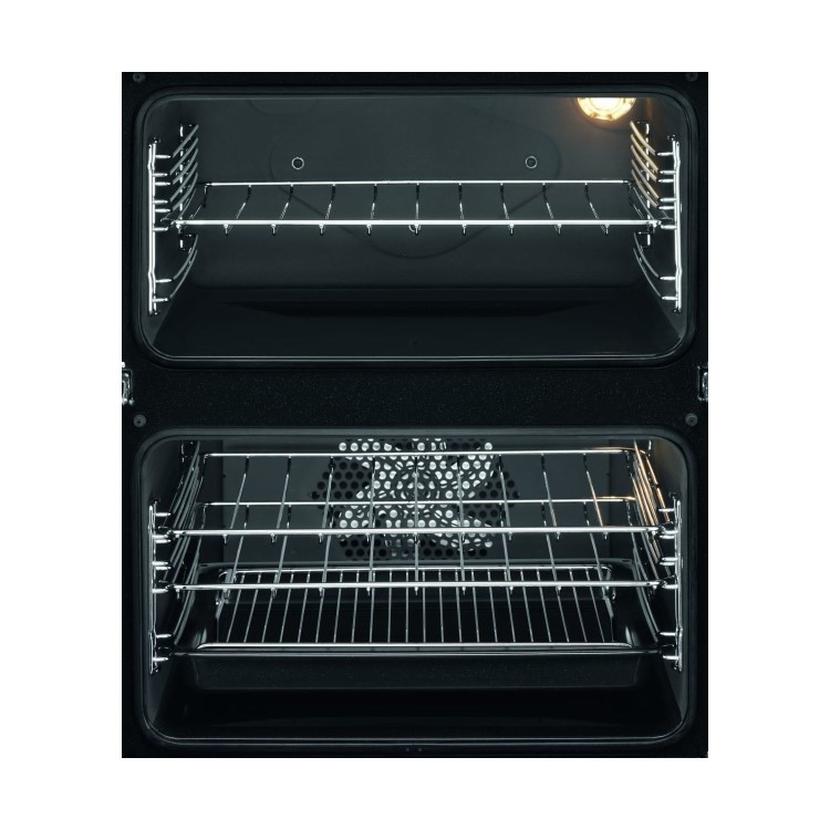 Refurbished Zanussi ZOF35601XK 60cm Double Built Under Electric Oven with Catalytic Liners Stainless Steel
