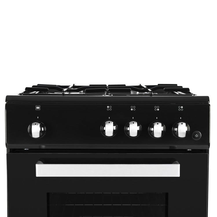 GRADE A1 - iQ 50cm Gas Cooker with Single Oven in Black