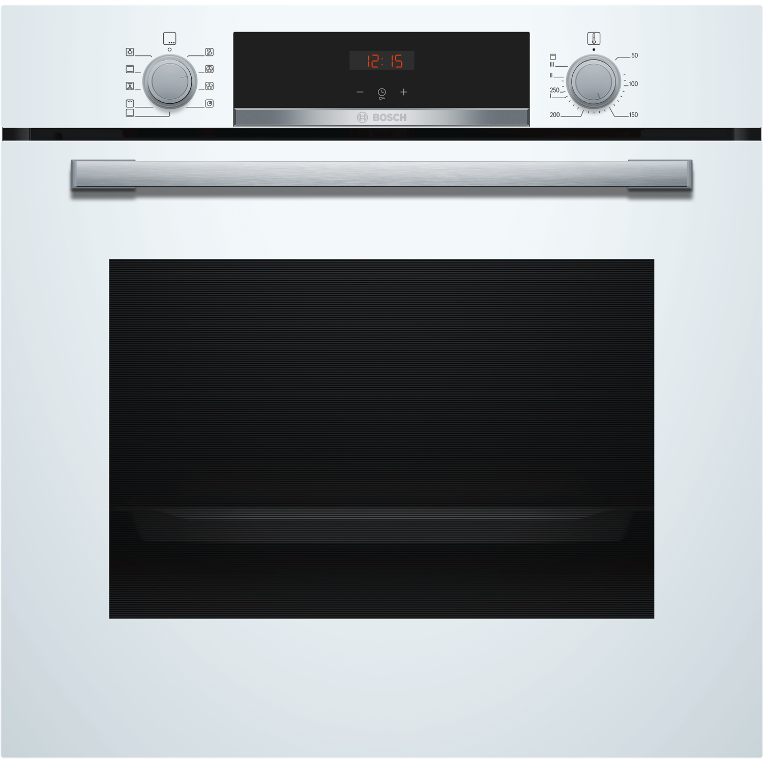 Refurbished Bosch Serie 4 HBS534BW0B 60cm Single Built In Electric Oven with Catalytic Cleaning Whit