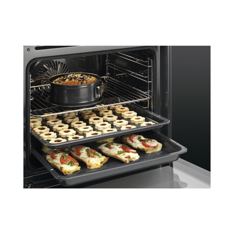 AEG BES255011M 71L Electric SteamBake Single Oven - Stainless Steel