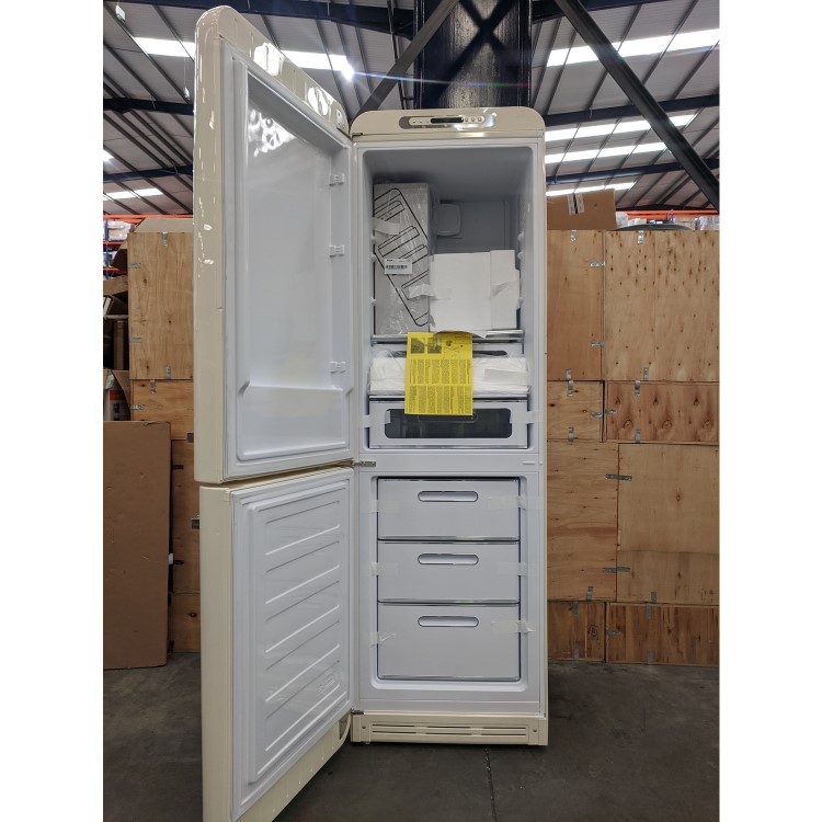 Refurbished Smeg 50's Style FAB32LCR5UK 331 Litre 60/40 Frost Free Fridge Freezer Cream