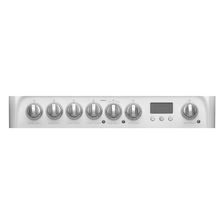 Hotpoint Ultima 60cm Double Oven Dual Fuel Cooker - White
