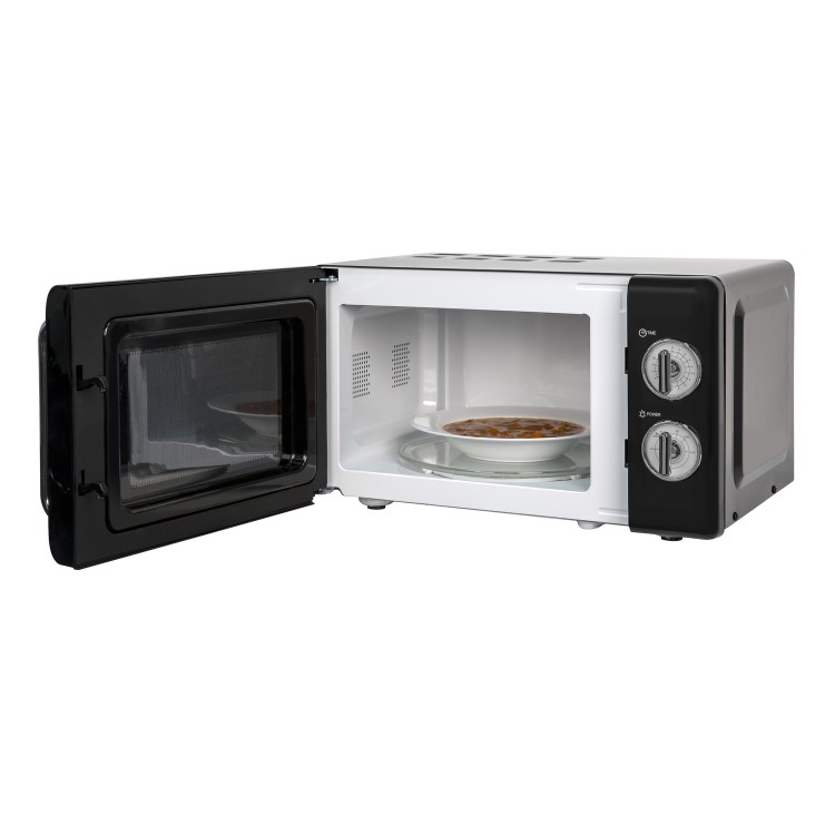 Russell Hobbs 17L Retro Solo Microwave - Black