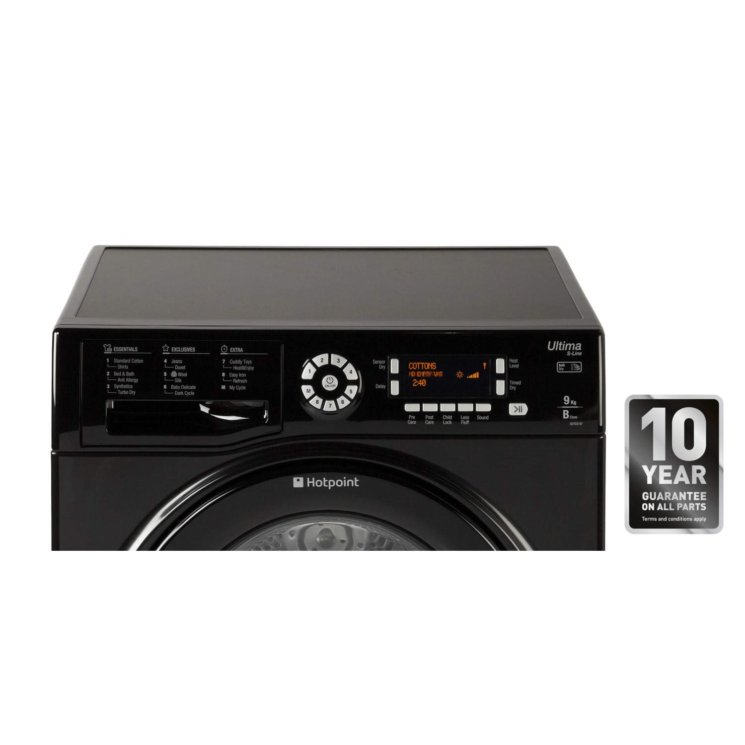 GRADE A2 HOTPOINT SUTCD97B6KM Ultima 9kg Freestanding Condenser