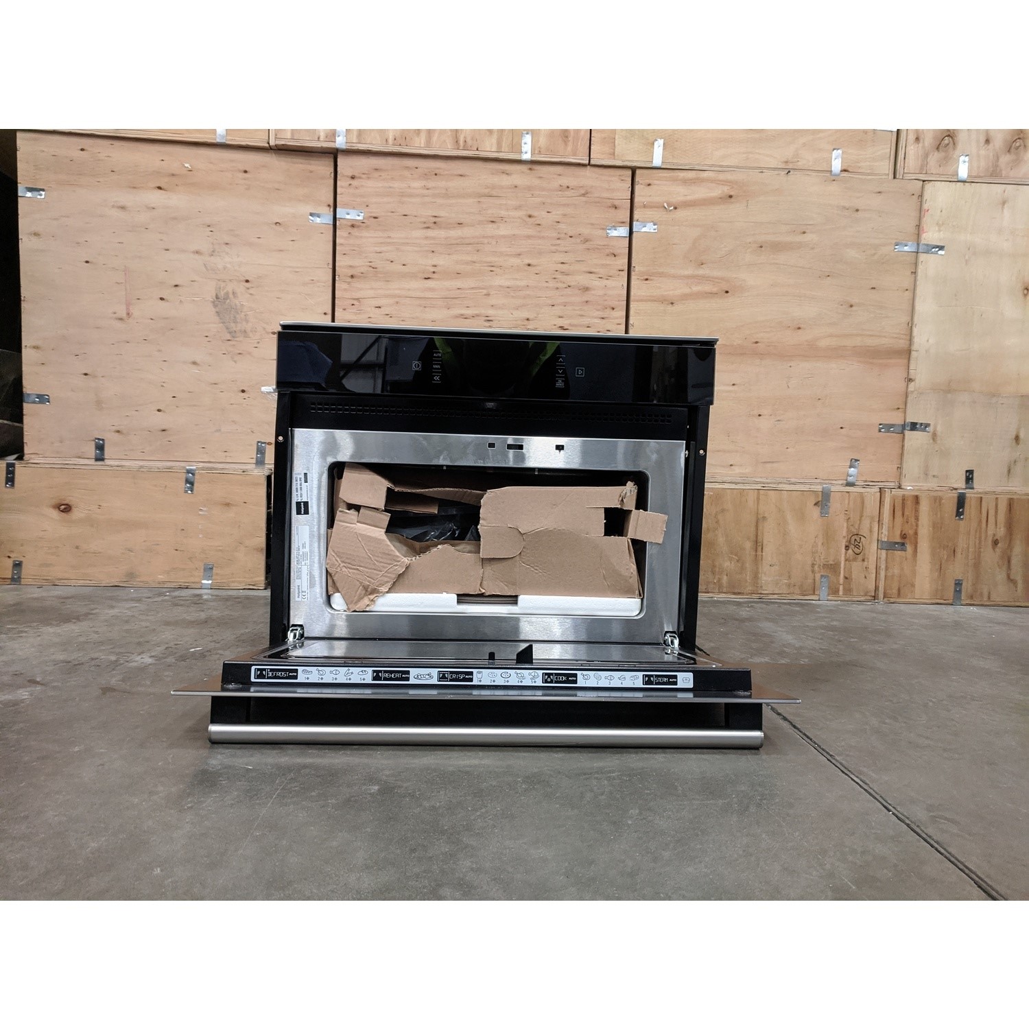 Refurbished Hotpoint MP676IXH Built In 40L 900W Combination Microwave