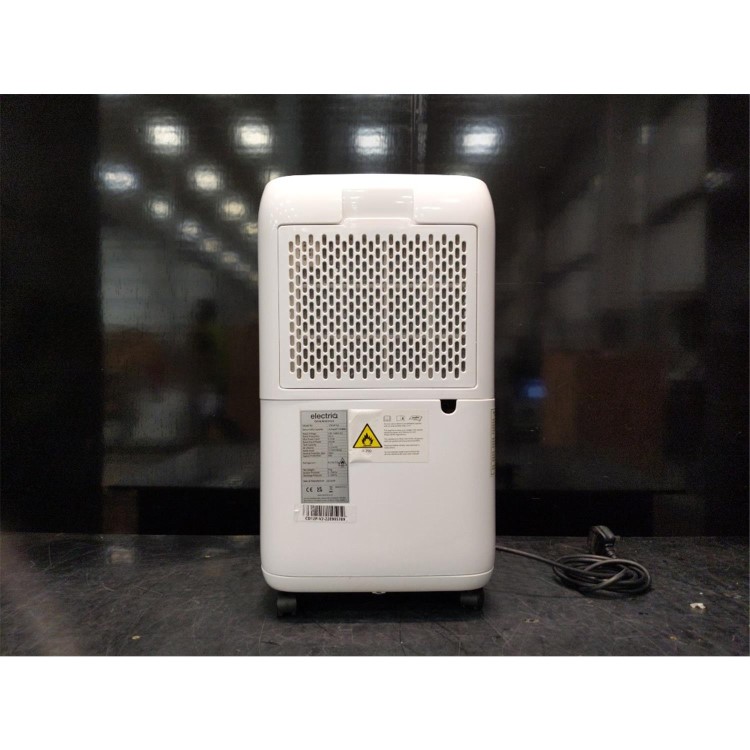 GRADE A5 - electriQ 12 Litre Dehumidifier with Digital Humidistat and Air Purifier