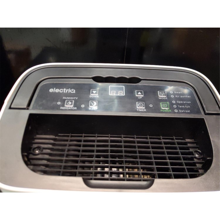 GRADE A5 - electriQ 12 Litre Dehumidifier with Digital Humidistat and Air Purifier