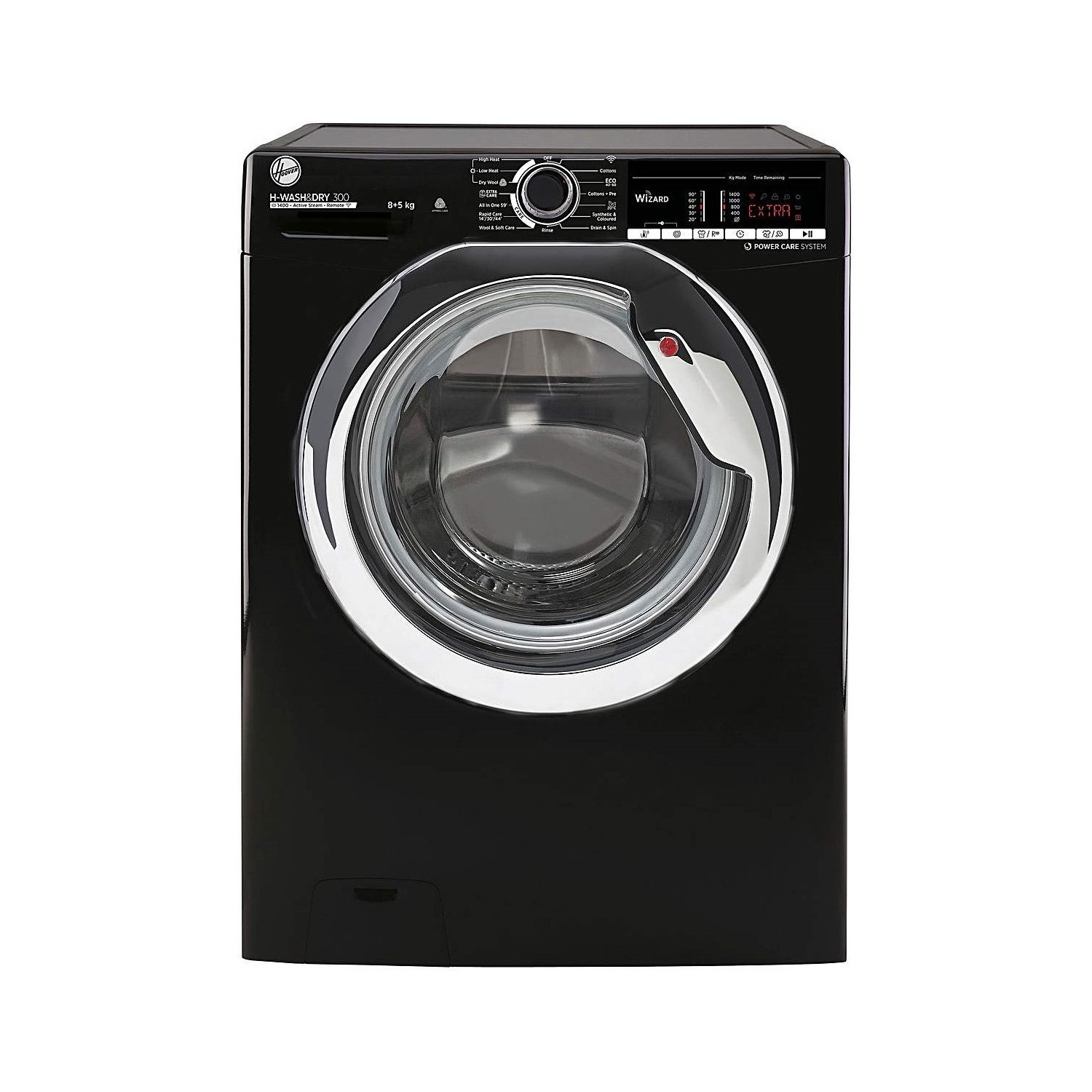Refurbished Hoover H-Wash&Dry 300 H3DS4855TACBE-80 Freestanding 8/5KG 1400 Spin Washer Dryer Black