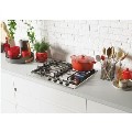 Refurbished Hoover H-HOB 300 HHG6BF4K3X 60cm 4 Burner Gas Hob with Cast Iron Pan Stands Stainless Steel