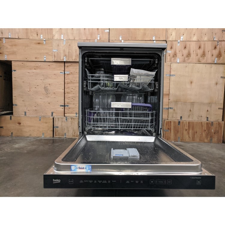 Refurbished Beko Pro DEN48X20G 15 Place Freestanding Dishwasher Graphite