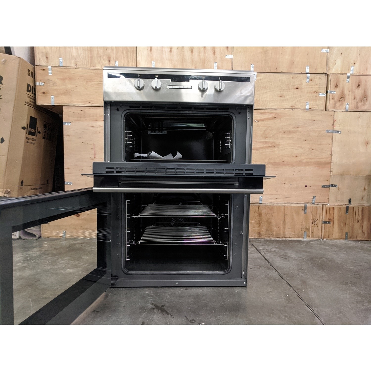 Refurbished Amica AFN6550SS 60cm Double Oven Electric Cooker with