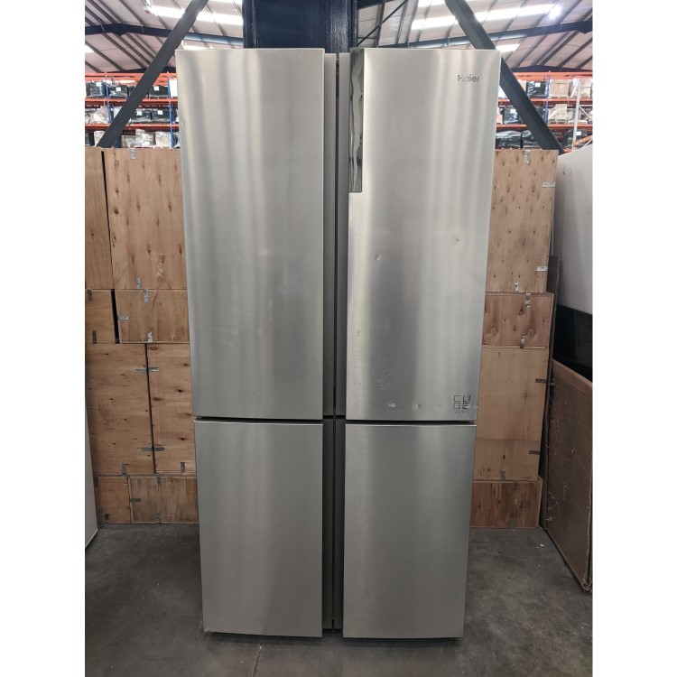 Refurbished Haier HTF-610DM7 520 Litre American Fridge Freezer Stainless steel