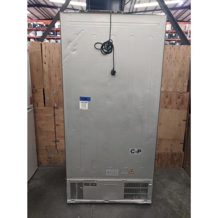 Refurbished Haier HTF-610DM7 520 Litre American Fridge Freezer Stainless steel