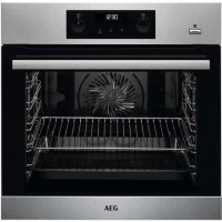 GRADE A2 - AEG BPS355020M SteamBake Pyrolytic Multifunction Electric Single Oven - Stainless Steel