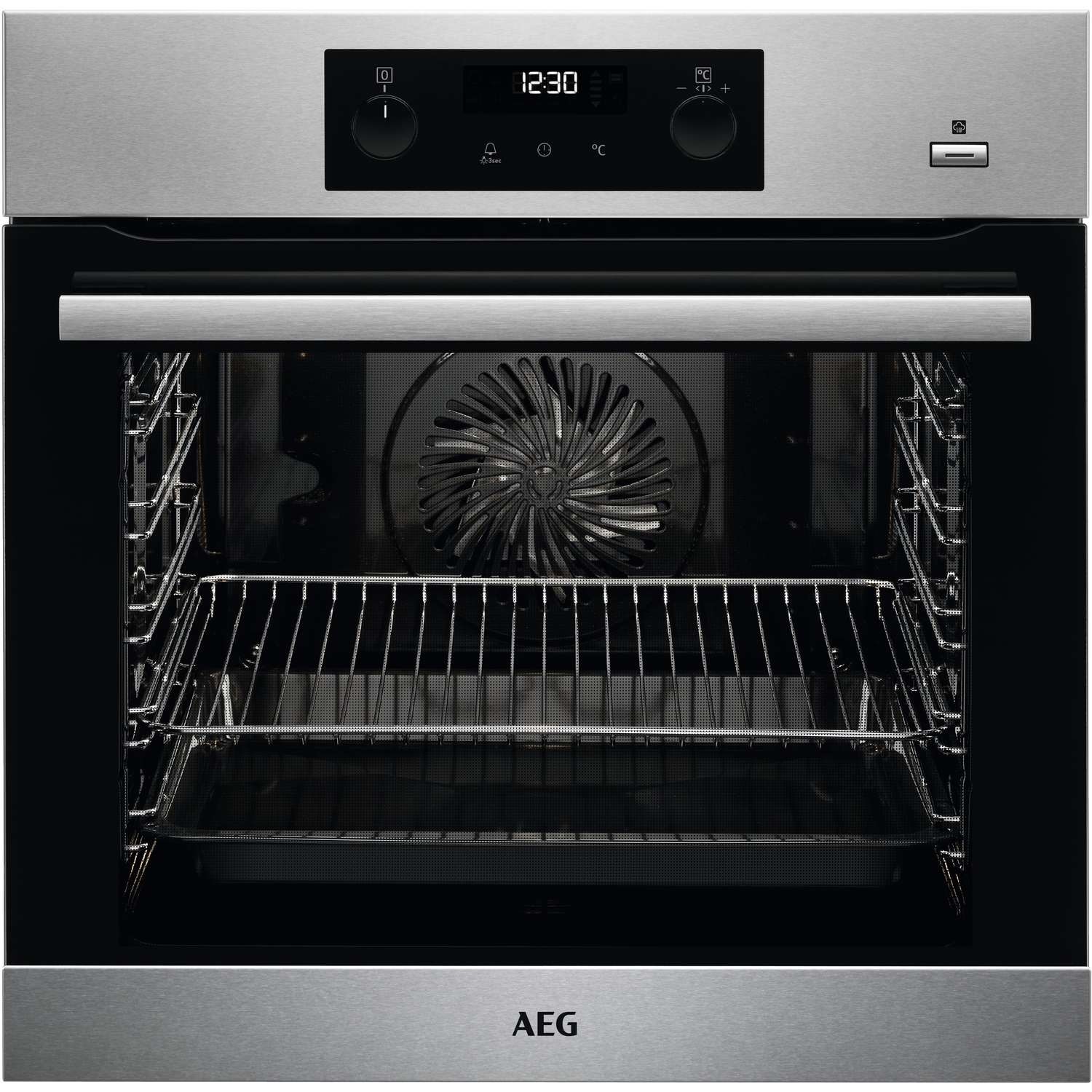 Refurbished AEG BPS355020M 60cm Single Built In Electric Oven Stainless Steel