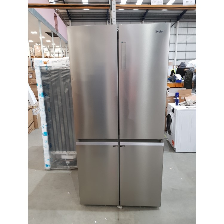Refurbished Haier HTF-540DP7 500 Litre American Fridge Freezer Stainless Steel