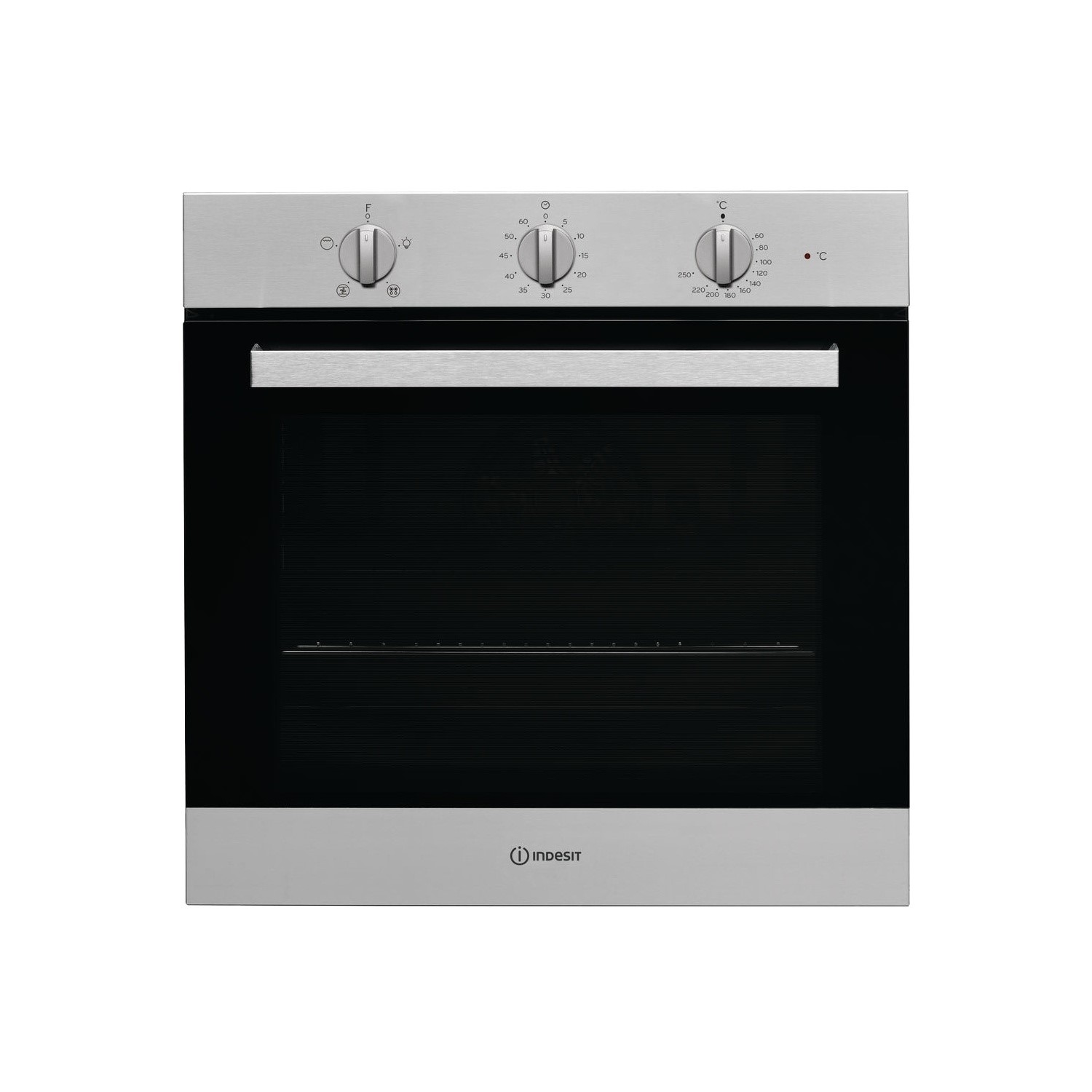 Refurbished Indesit Aria IFW6330IX 60cm Single Built In Electric Oven Stainless Steel