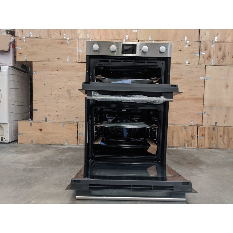 Refurbished Hisense BID95211XUK 60cm Double Built In Oven Stainless Steel