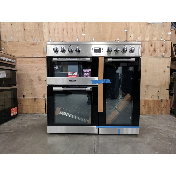 Refurbished Leisure Cuisinemaster CS90F530X 90cm Dual Fuel Range Cooker Stainless Steel