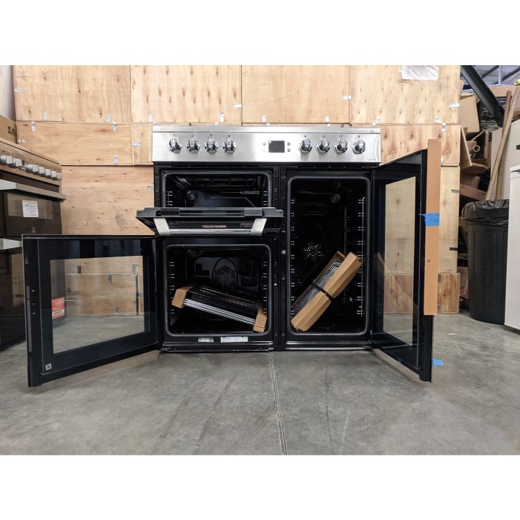 Refurbished Leisure Cuisinemaster CS90F530X 90cm Dual Fuel Range Cooker Stainless Steel