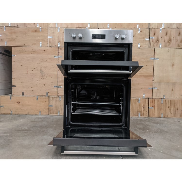 Refurbished Beko BDF26300X 60cm Double Built In Electric Oven Stainless Steel
