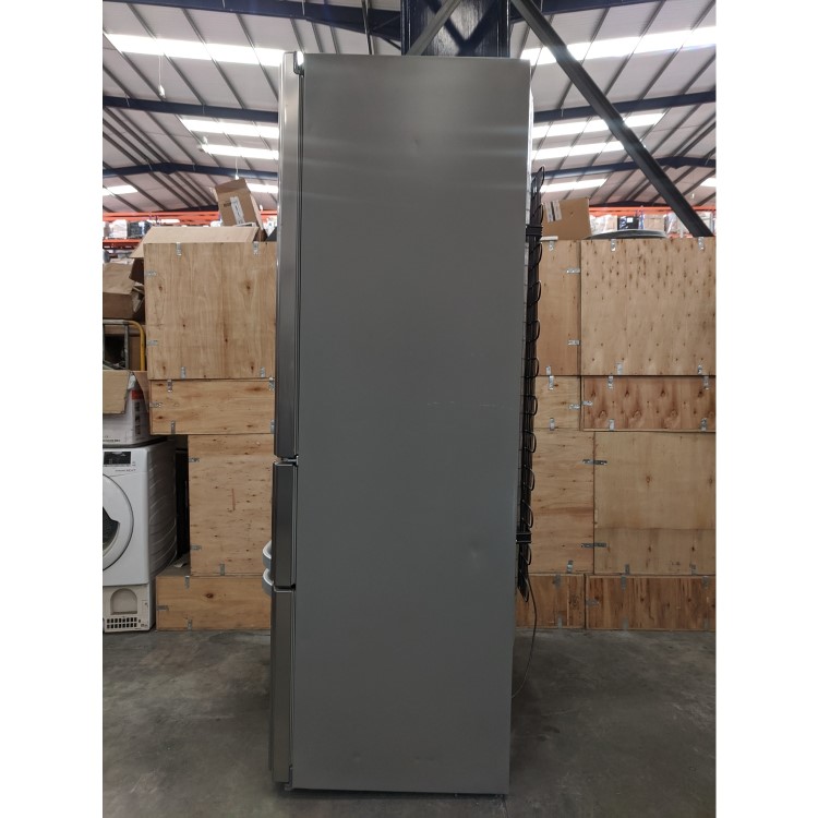 Refurbished Hotpoint FFU4DX1 Freestanding 399 Litre 60/40 Fridge Freezer Inox