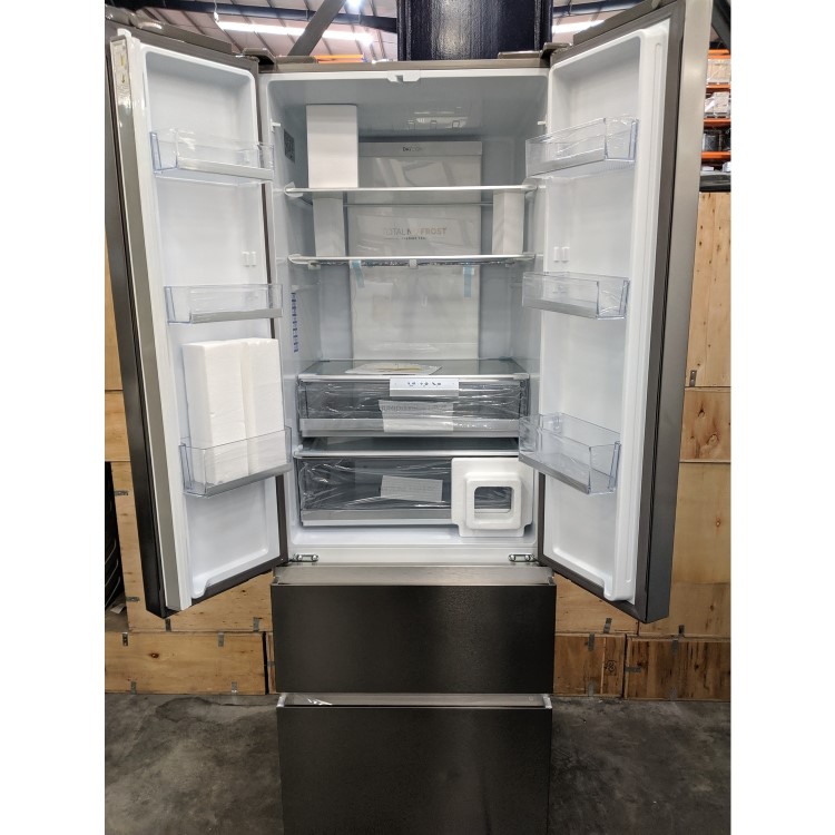 Refurbished Haier HB20FPAAA 454 Litre American Fridge Freezer Stainless Steel Look