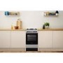 Indesit 50cm Dual Fuel Cooker - Grey