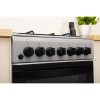 GRADE A2 - Indesit IS5G4PHSS 50cm Single Oven Dual Fuel Cooker - Grey