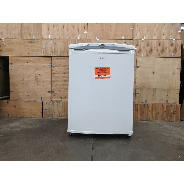 Refurbished Hotpoint RLA36P1 Freestanding 146 Litre Under Counter Fridge White