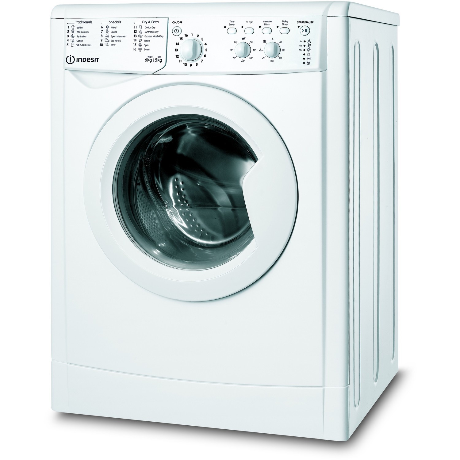 Indesit 6kg Wash 5kg Dry 1200rpm Freestanding Washer Dryer - White