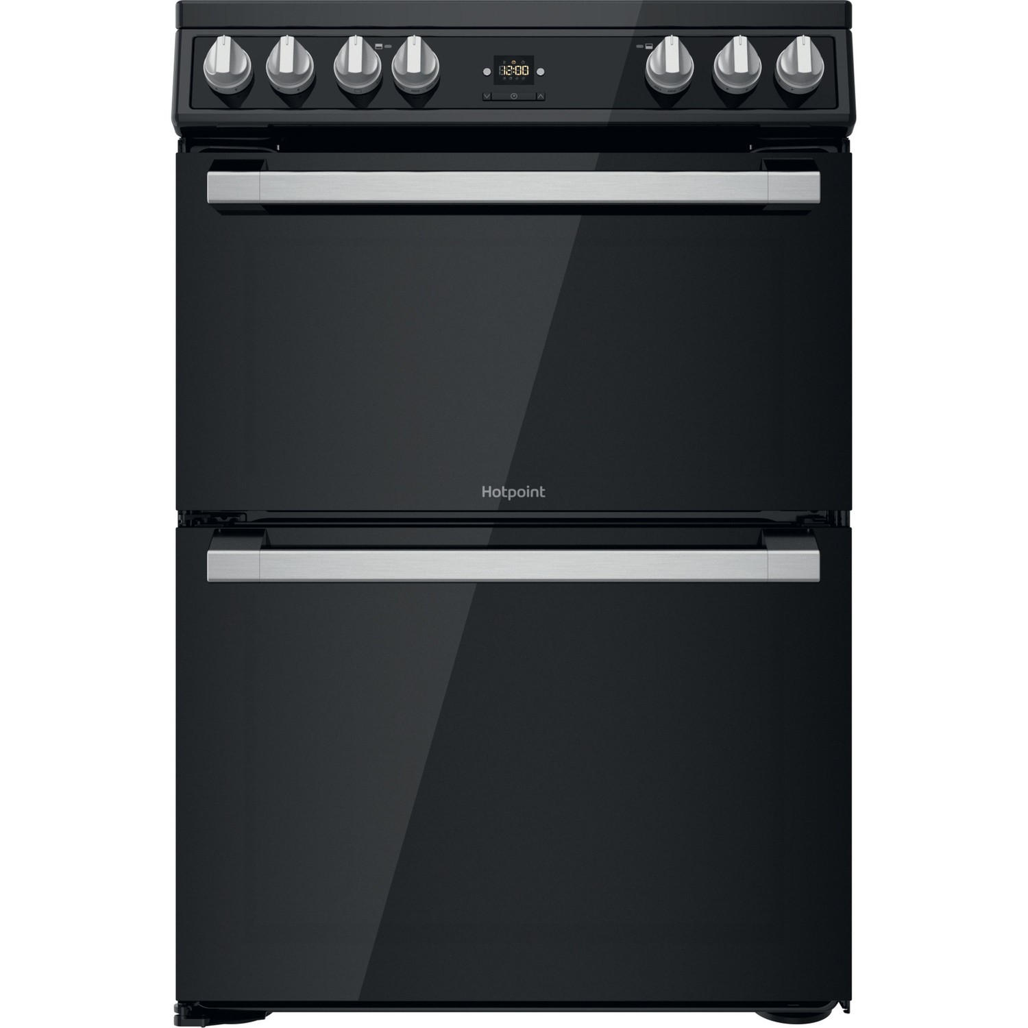 Hotpoint 60cm Double Oven Electric Cooker - Black