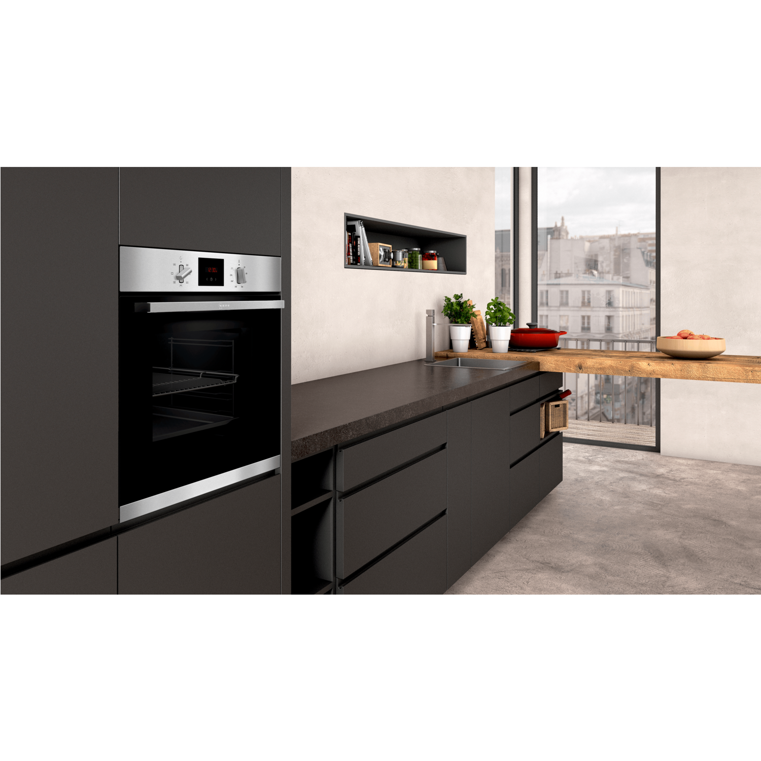 neff single fan assisted oven