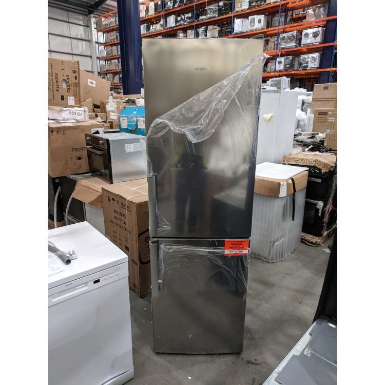 Refurbished Hotpoint H5T811IMXH1 Freestanding 338 Litre 60/40 Fridge Freezer Stainless Steel