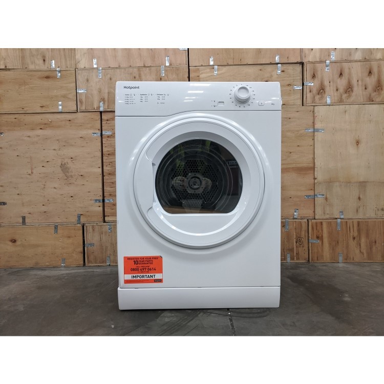 Refurbished Hotpoint H1D80WUK Freestanding Vented 8KG Tumble Dryer White