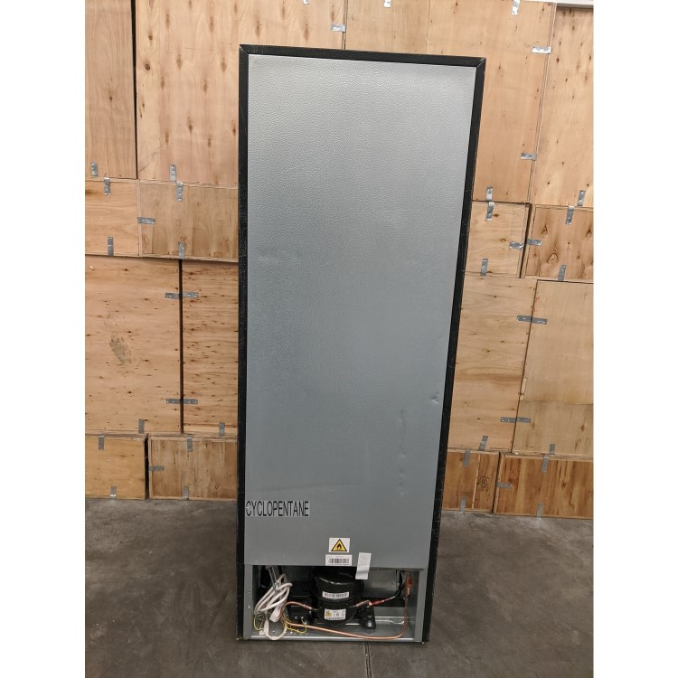 Refurbished electriQ eqfs50141ffb Freestanding 167 Litre 60/40 Fridge Freezer Black