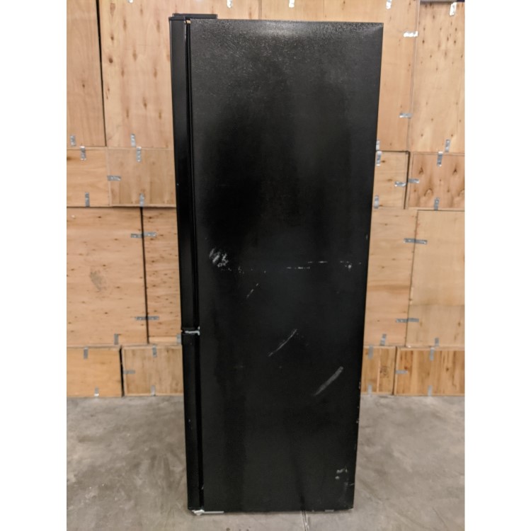 Refurbished electriQ eqfs50141ffb Freestanding 167 Litre 60/40 Fridge Freezer Black