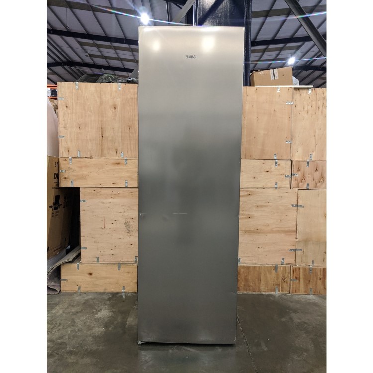 Refurbished Zanussi Series 60 ZUHE30FU2 Freestanding 280 Litre Frost Free Freezer Stainless Steel Look