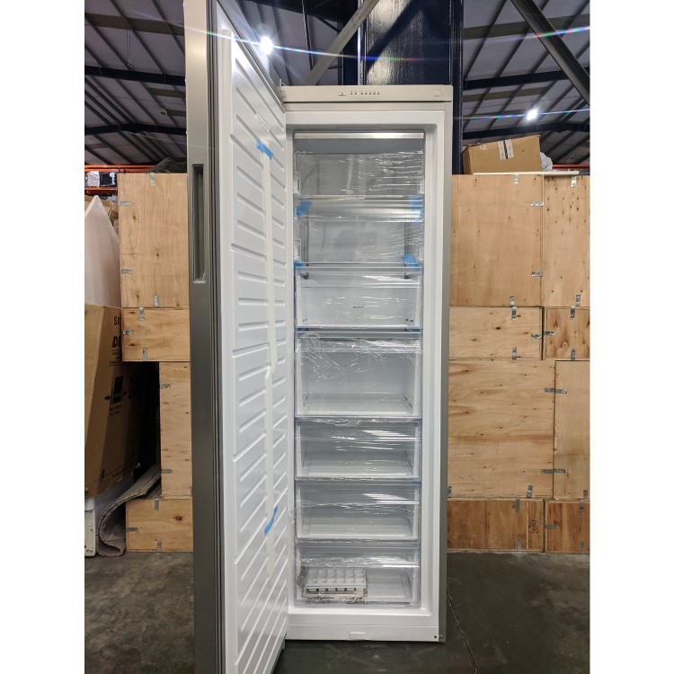 Refurbished Zanussi Series 60 ZUHE30FU2 Freestanding 280 Litre Frost Free Freezer Stainless Steel Look