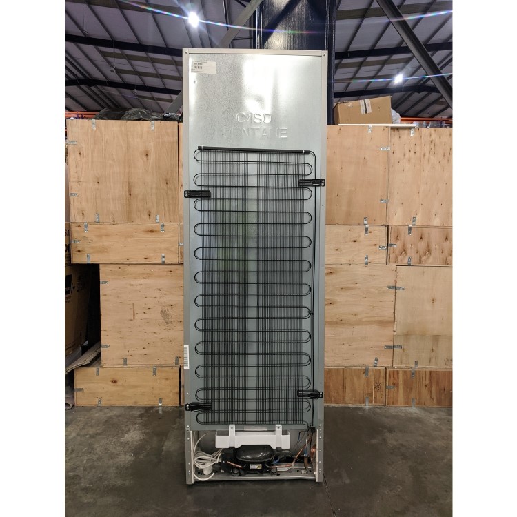 Refurbished Zanussi Series 60 ZUHE30FU2 Freestanding 280 Litre Frost Free Freezer Stainless Steel Look