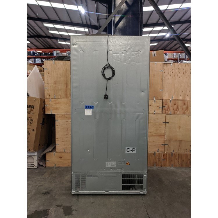 Refurbished Haier HTF-610DM7 Freestanding 712 Litre 70/30 Frost Free American Fridge Freezer Stainless Steel