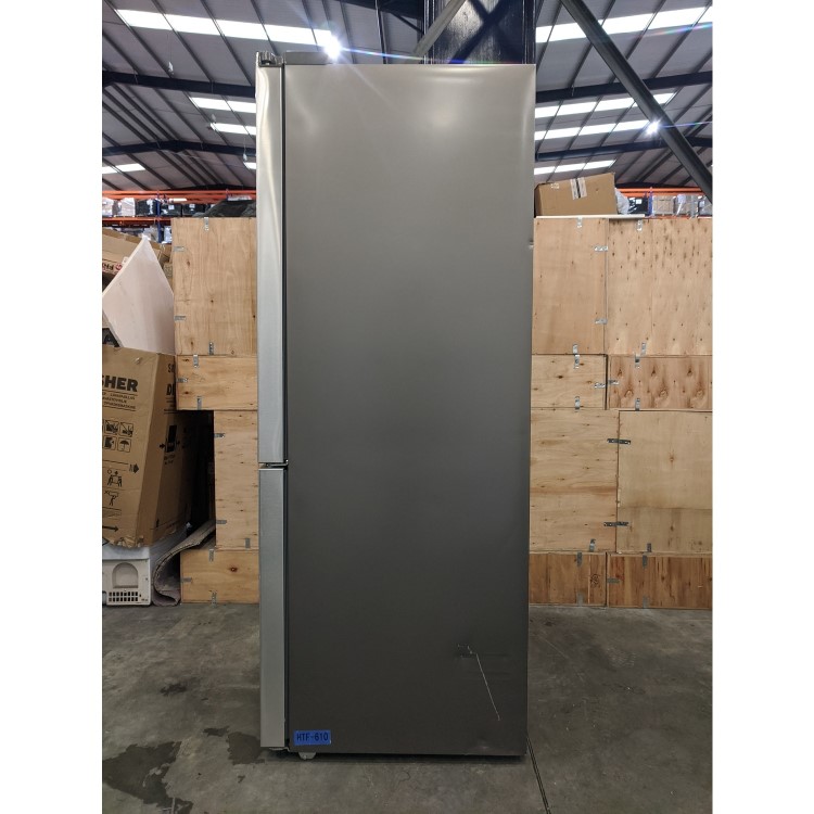 Refurbished Haier HTF-610DM7 Freestanding 712 Litre 70/30 Frost Free American Fridge Freezer Stainless Steel