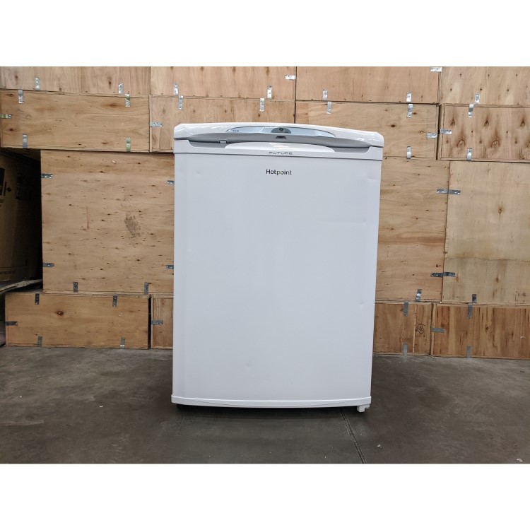 Refurbished Hotpoint RLA36P1 Freestanding 146 Litre Under Counter Fridge White
