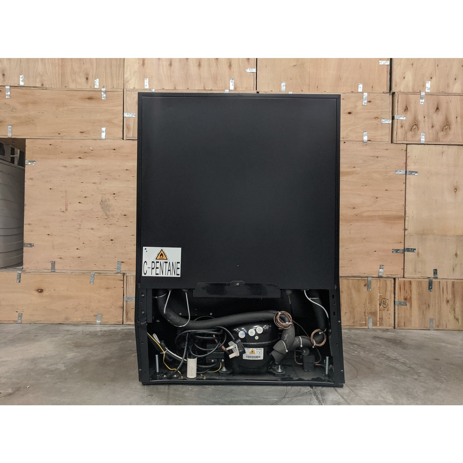 Refurbished Hoover HWCB60DUK/N Integrated 46 Bottle Dual Zone Wine Cooler Black 78163186/1