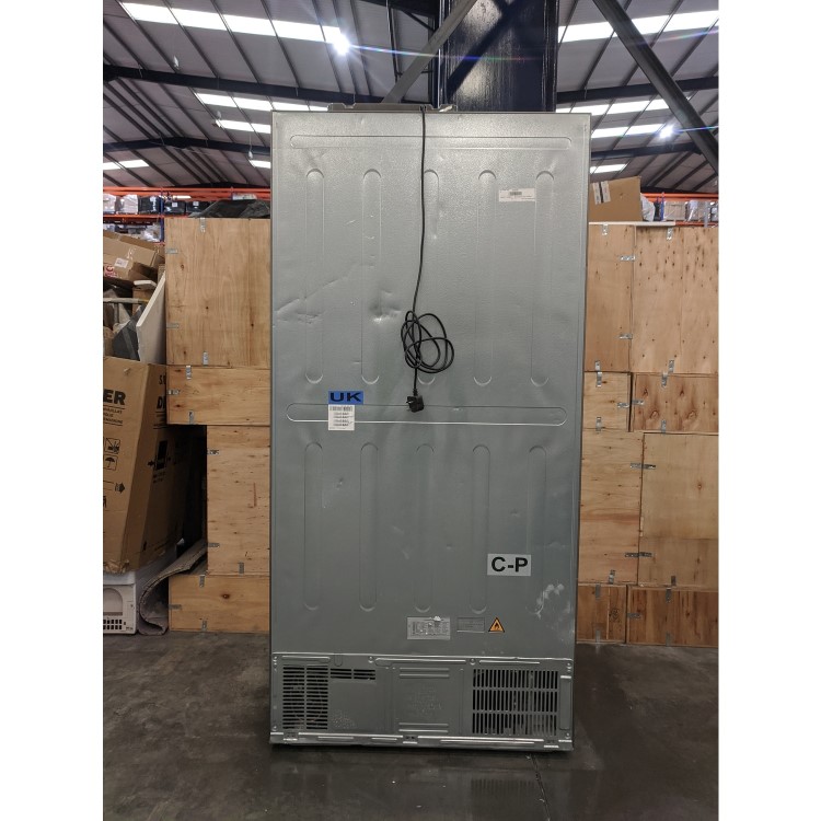 Refurbished Haier HTF-610DM7 Freestanding 712 Litre 70/30 Frost Free American Fridge Freezer Stainless Steel