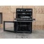 Refurbished Hotpoint HDM67G0C2CB 60cm Double Oven Gas Cooker