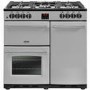 Belling Farmhouse 90DFT 90cm Dual Fuel Range Cooker - Silver