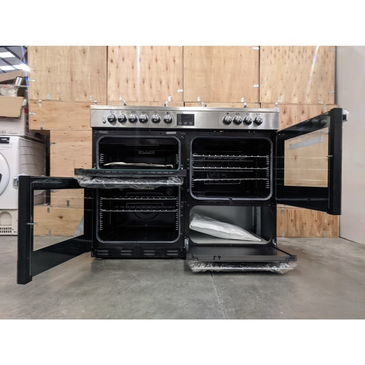 Refurbished Belling Cookcentre 110DF 110cm Dual Fuel Range Cooker Stainless Steel