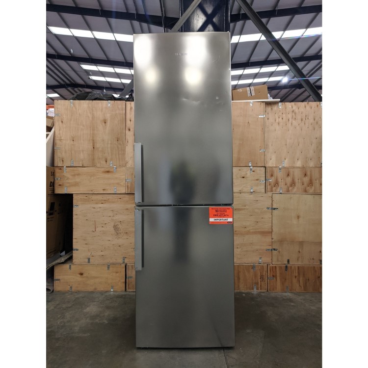 Refurbished Hotpoint H5T811IMXH1 Freestanding 338 Litre 60/40 Fridge Freezer Stainless Steel