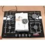 Refurbished Neff N70 T27CS59S0 75cm 5 Burner Gas on Glass Gas Hob Black